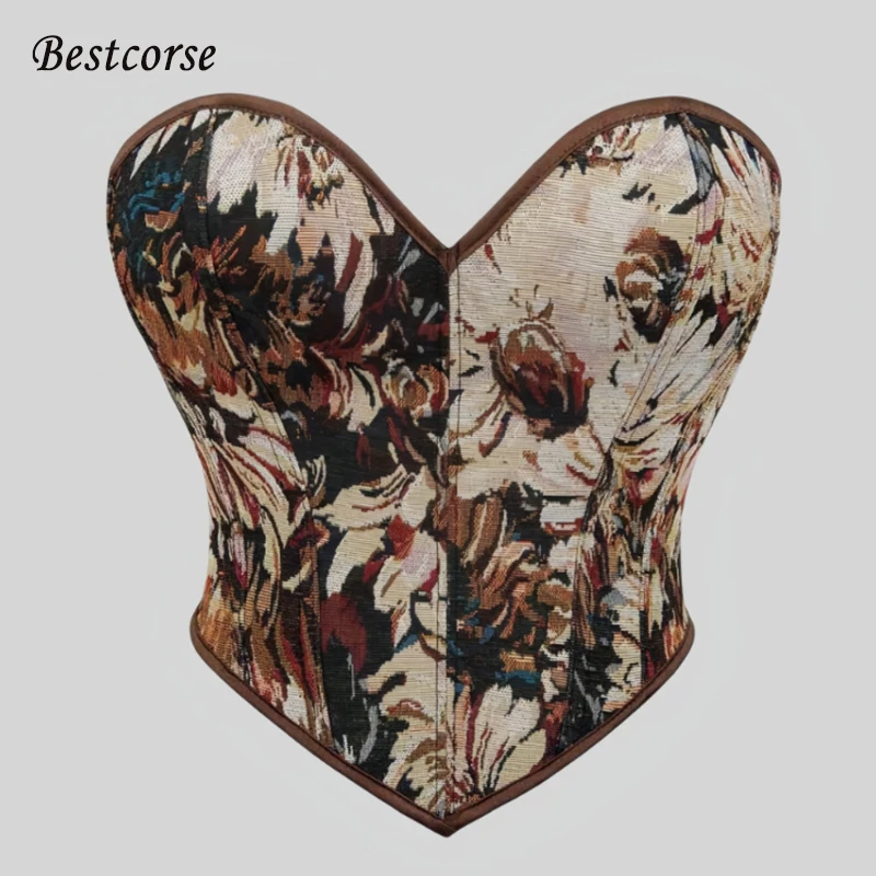 

Bustier Top Corset Top With Bones Plus Size For Women Overbust Corsette Top Korset For Party Outfit Christmas Sleeveless Lace Up