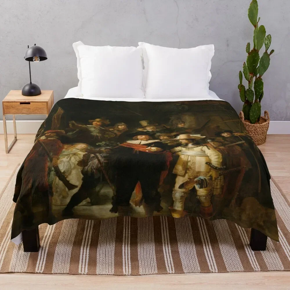 The Nightwatch by Rembrandt van Rijn ( Nachtwacht ) Throw Blanket Polar Soft Luxury Blankets