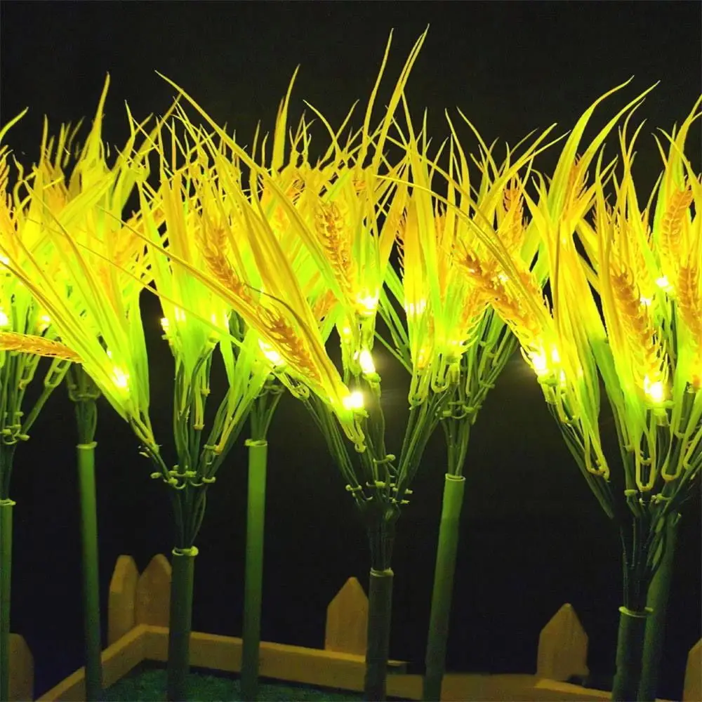 

7 Heads Design Solar Powered Light Solar Powered Decorative Lighting Ground Mounted Light Rice Lamp Style Ground Plug