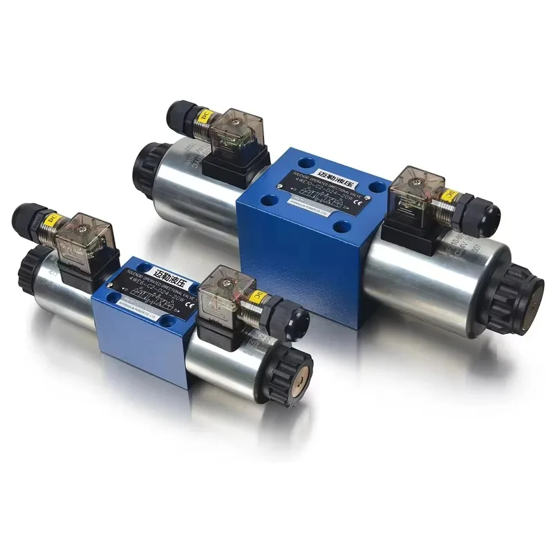 China Made Rexroth Type Hydraulic Directional Control Valve 4WE6 3 Position 4 Way Solenoid Operated Valve 24V 350Bar