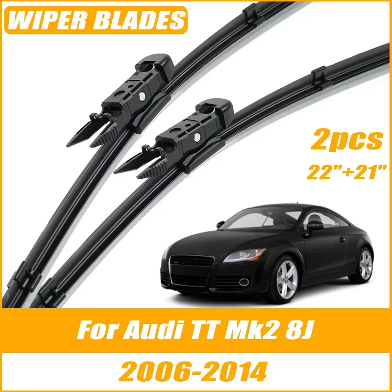 

2pcs Wiper Front Wiper Blades For Audi TT Mk2 8J 2006-2014 Windshield Windscreen Clean Window Car Rain Brushes 22"+21"