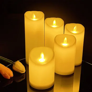Uzaktan Salıncaklı LED Elektronik Mum Kafası AAA Pil Noel Dekorasyonu İçin Uygun Hızlı Teslimat İçin LED Işıklar