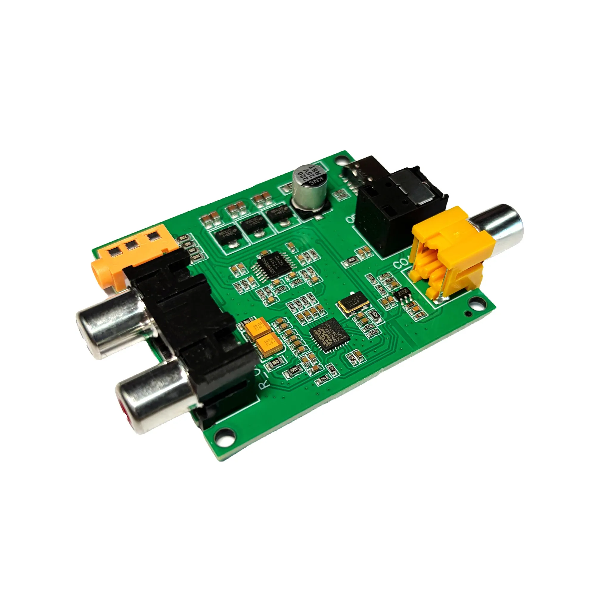 ES9018K2M SPDIF Fiber Optic, Coaxial, Digital Audio Input DAC Decoder Board, Analog Module