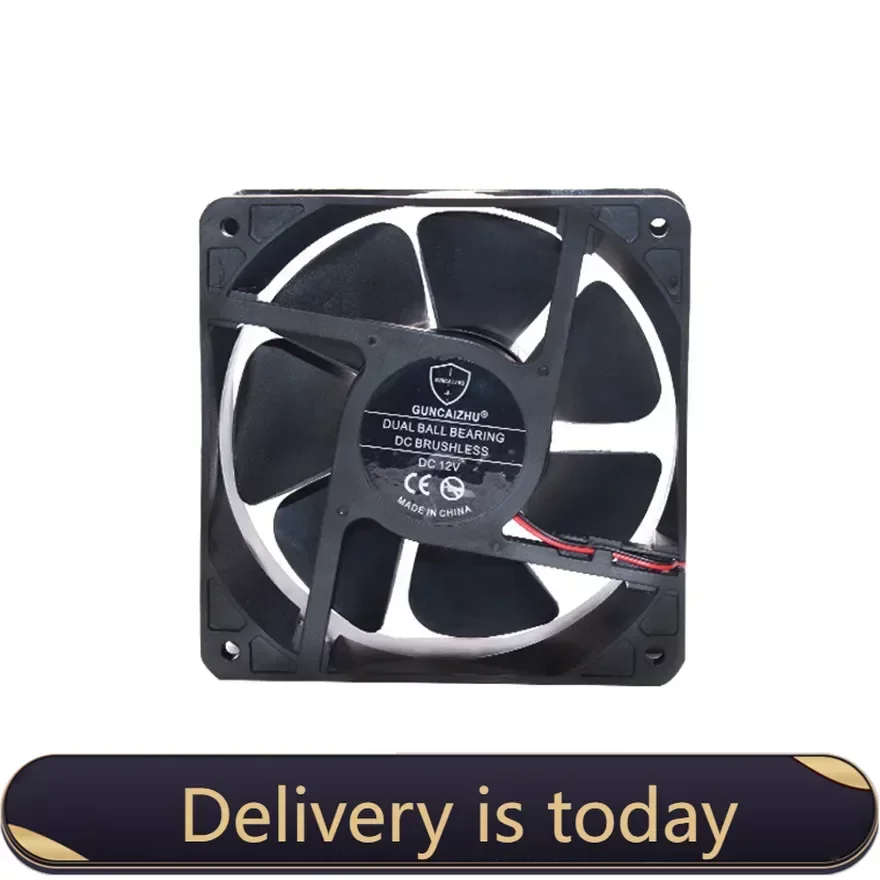 pa Dual Ball Bearing 120MM 12CM 12038  CPU Fan 120x120x38mm DC 12V 24V Computer Case Cooling 2PIN