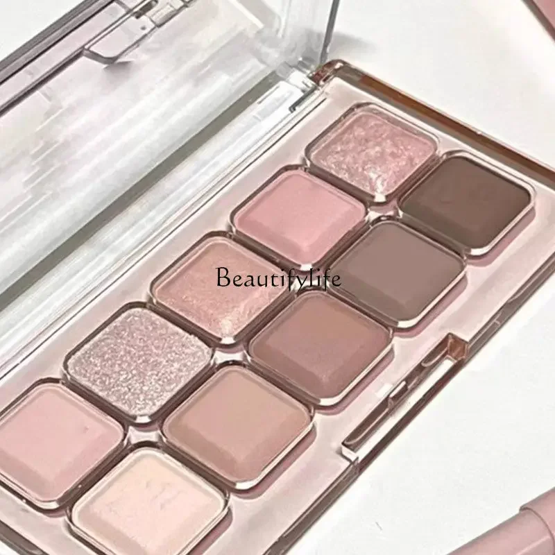 Love Pink Brown Keyboard Eye Shadow Plate Shimmer Matte Flash Fresh Pure Desire Wind Eye Shadow