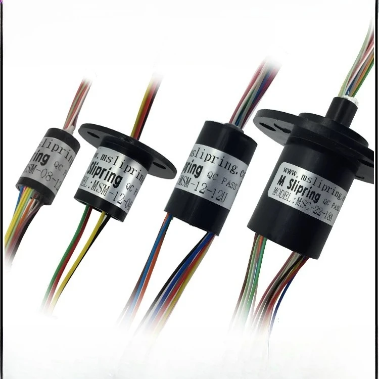 2/4//6/8/12/18 Channel Micro Rotate Slip Ring 2A Diameter 12.5mm For RC Excavator Model DIY PTZ Gimbal Electric Collector Rings