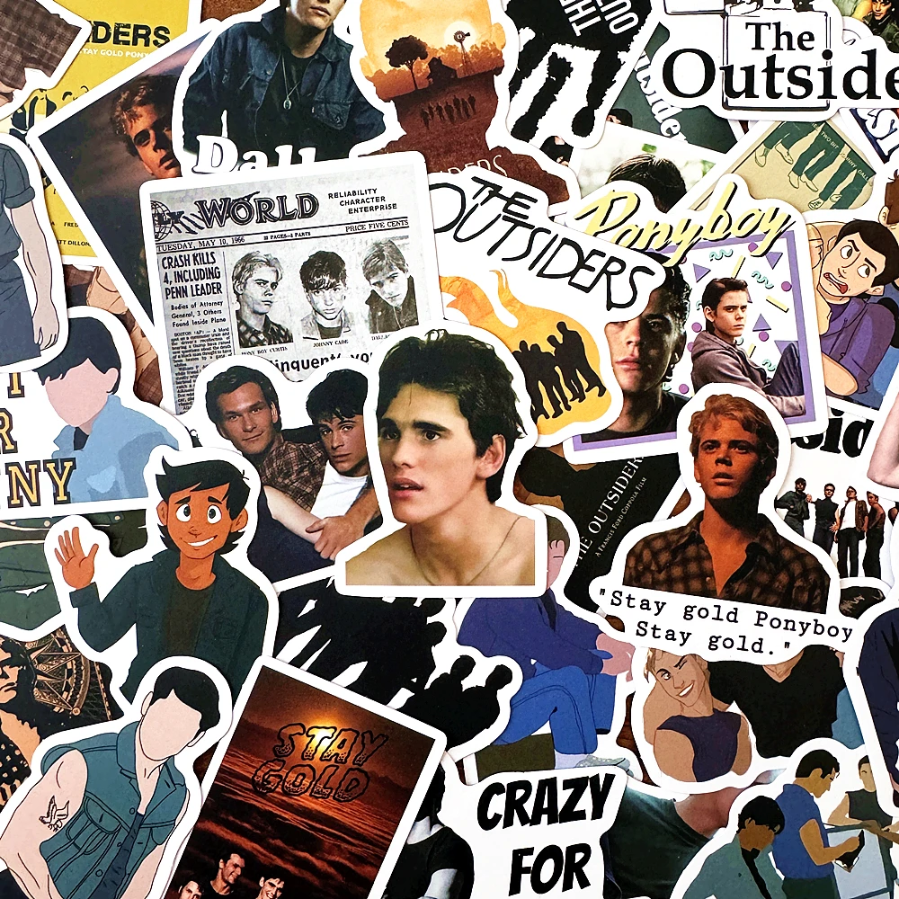 

10/50 шт. ТВ-шоу The Outsiders наклейки забавные DIY ноутбук гитара чемодан скейтборды автомобили мотоциклетный шлем водонепроницаемые наклейки