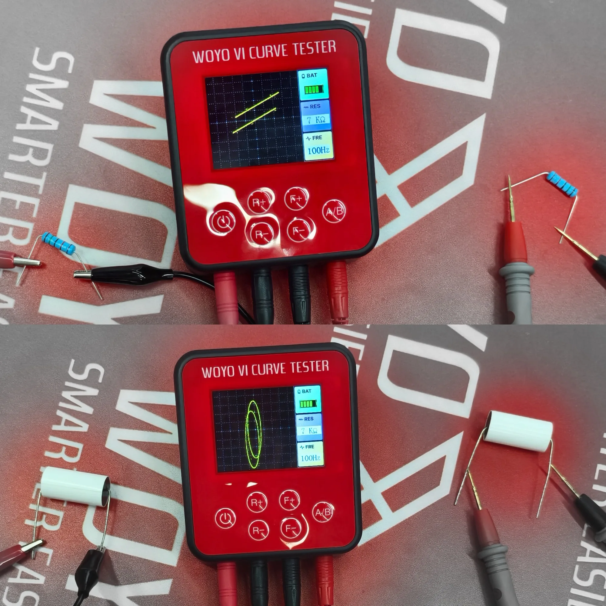 YAO VI CURVE Tester with LCD, Dual-Channel Detect for Components Parts, Transistor, Capacitor, Resistor, Diodes, Voltage Regulat