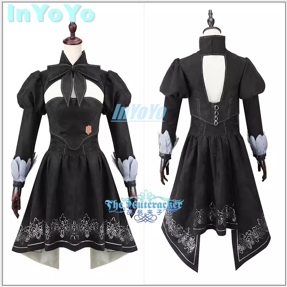 Inyoyo yorha tipo-51 cosplay final fantasia ff14 traje feminino vestido uniforme halloween carnaval festa roupa novo XS-3XL novo