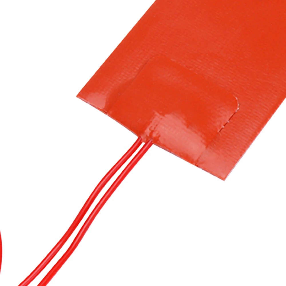 แผ่นทำความร้อนซิลิโคน DERNORD 12V แผ่นทำความร้อนไฟฟ้า แผ่นยางทำความร้อน แผ่นทำความร้อนแบบยืดหยุ่น กันน้ำ สำหรับเครื่องพิมพ์ 3 มิติ