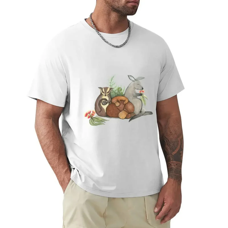 Native Australian Babies – With Kangaroo, Sugar Glider And Platypus T-Shirt new edition oversized t shirts for men