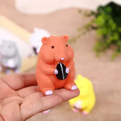 Bonito melão semente hamster squeaky borracha banho do bebê banho quarto água divertido jogo de jogar crianças brinquedos truque de descompressão presentes