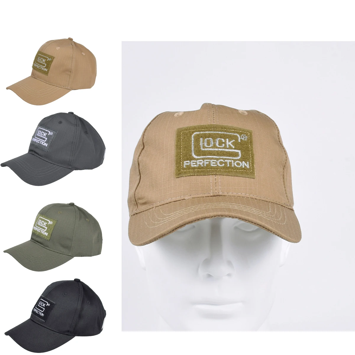 Tactical Glock Shooting Sports Baseball Cap Fishing Caps Men Outdoor Hunting Camouflage Hats Cool Embroidered Hat