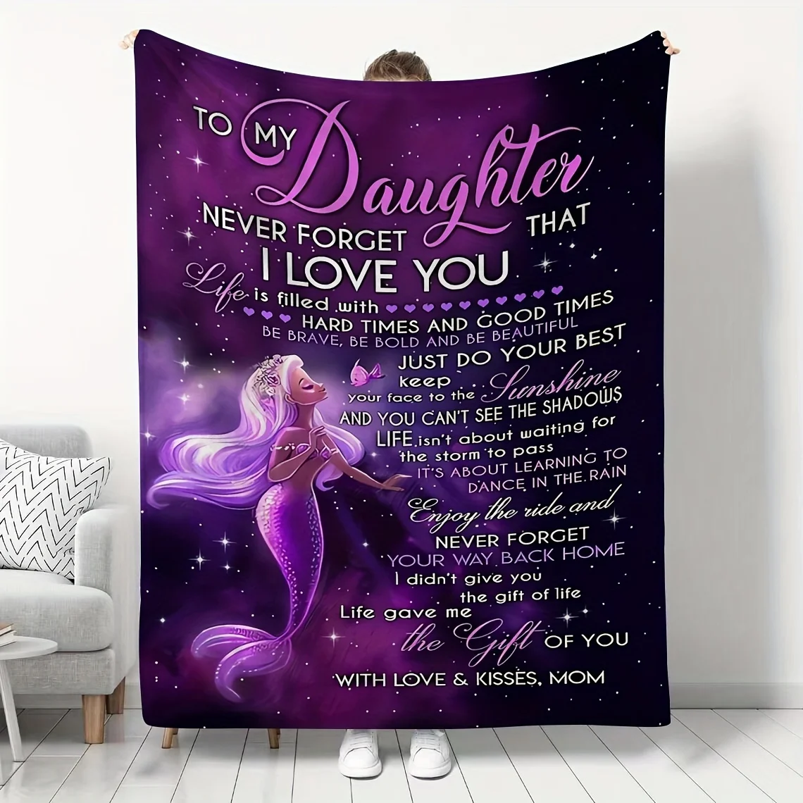 Dreamy Embrace: A Magical Tapestry Filled with Love and Encouragement, Crafted for Your Beloved Daughter