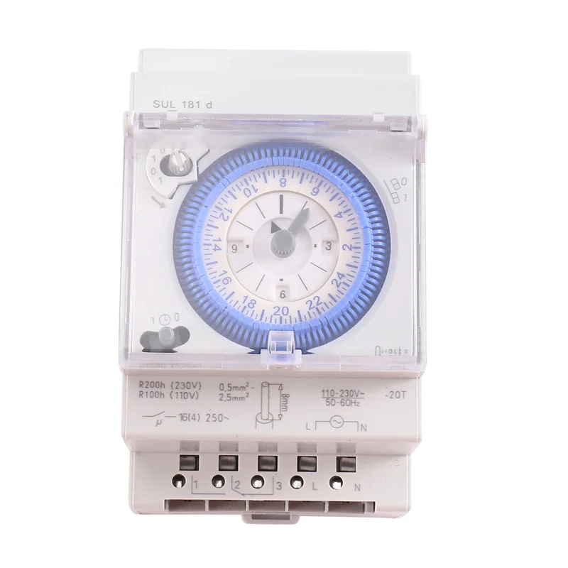 A19E-SUL181D 96 Times On/Off Per Day Time Set Mechanical Timer Switch 15 Mins Timer Mechanical 24H Timer Mechanical Timer Switch