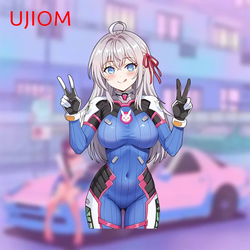 UJIOM Alya Wall Stickers Attractive Anime Adorable Girl Cupboard Decal Creative Cartoon Living Room Refrigerators Wallpaper