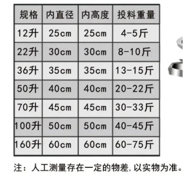 201 Stainless steel barrel-type storage and fermentation containers, high-temperature resistant sealed tanks, fruit enzyme barre