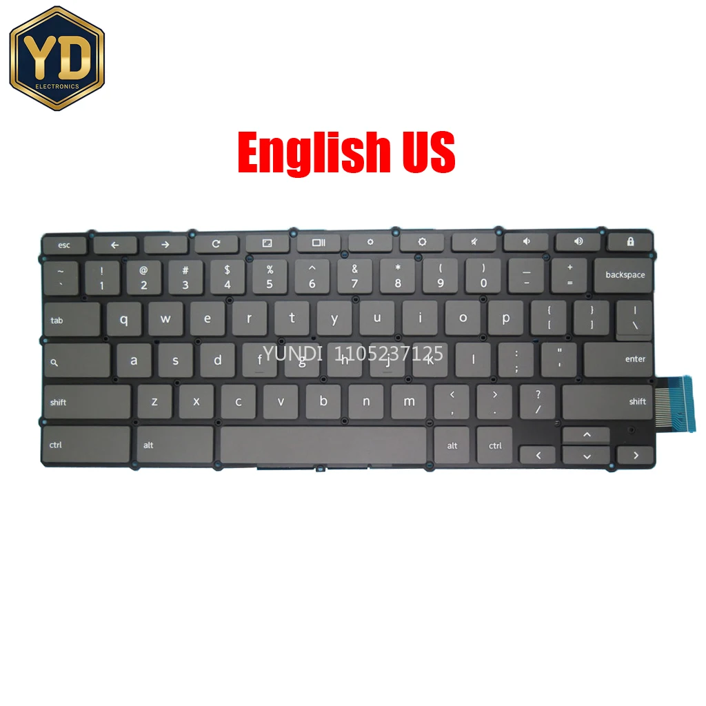 YD teclado del ordenador portátil para Lenovo para Ideapad Flex 5 CB-13IML05 Flex 3 Chrome-11M836 Flex 3 CB-11IGL05 Flex 5 Chromebook-13ITL6 Engl
