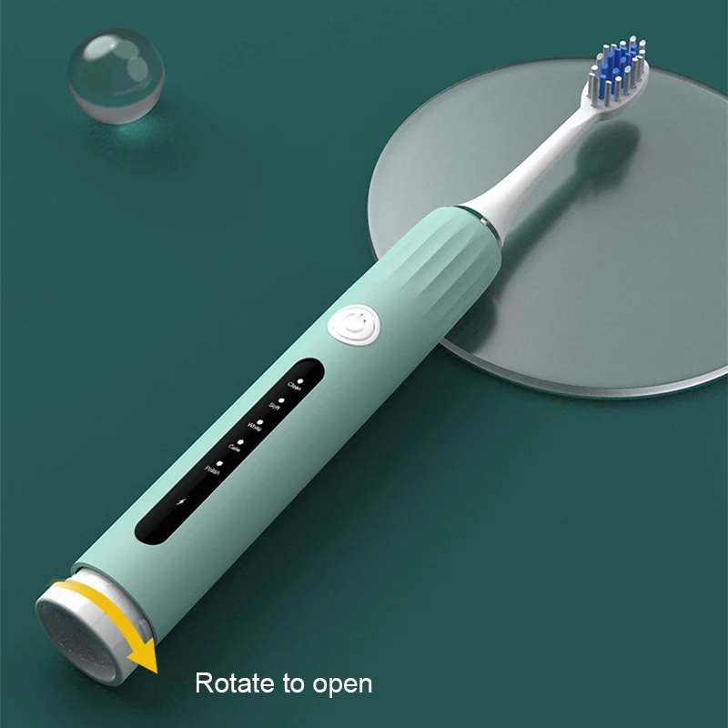 ใหม่2022แปรงสีฟันไฟฟ้า Sonic สำหรับผู้ใหญ่จับเวลาแปรง5โหมด USB ชาร์จแปรงสีฟันเปลี่ยนหัวชุด