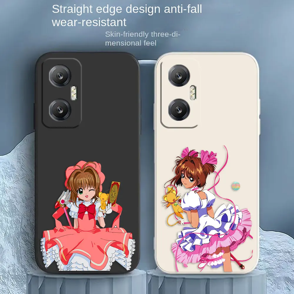 Sakura Kinomoto Cardcaptor Sakura Phone Case For Infinix HOT 10 10S 11 11S 12 ZERO 20 30 X CAMON 16 PRO 5G Case Funda Shell Capa