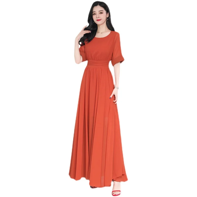 Summer Pink Casual Boho Beach Long Dress 2024 Elegant Women Bodycon Party Maxi Dress Korean Solid Fashion Evening Prom Vestidos