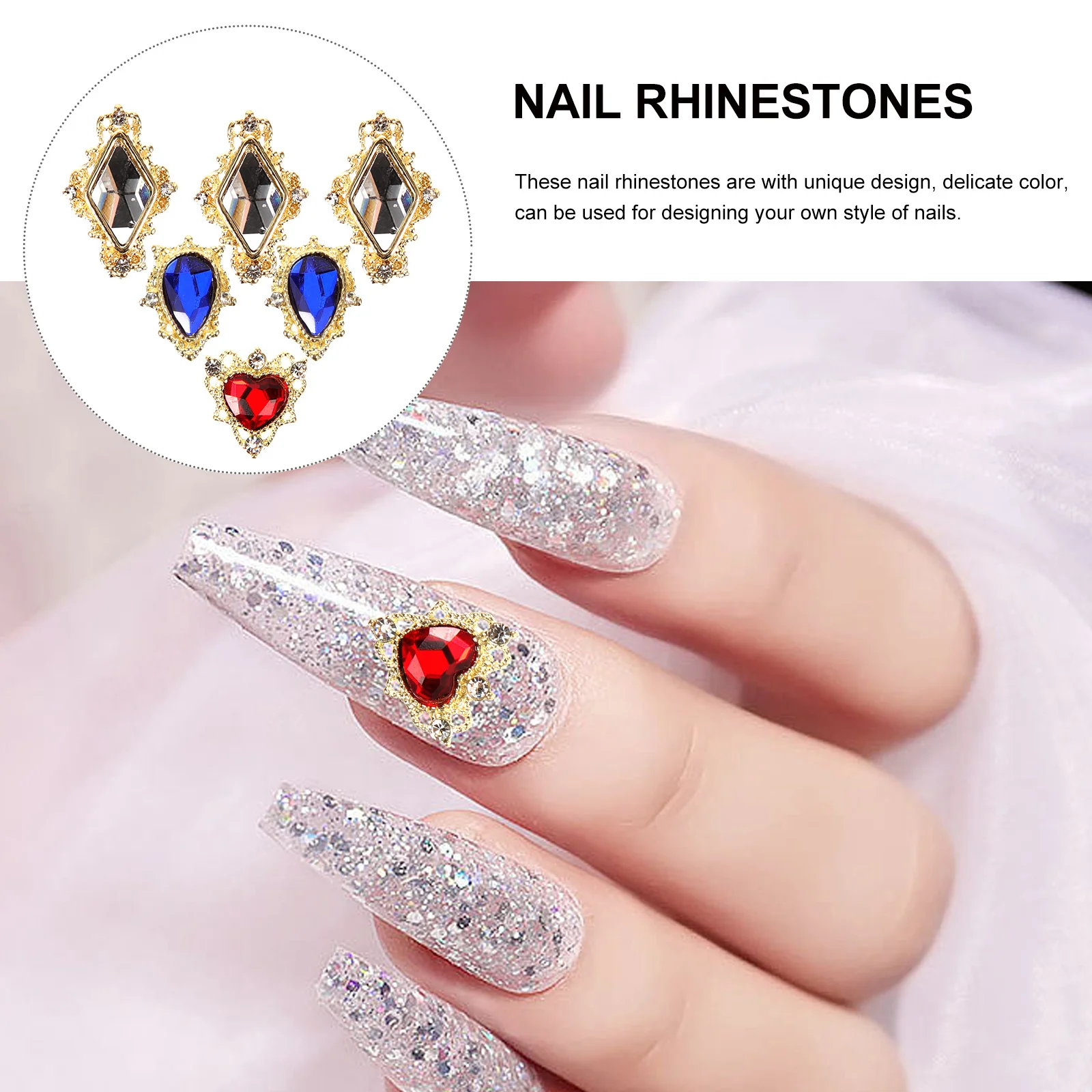 

30 шт., стразы из сплава, декор для ногтей, маленькие драгоценные камни для маникюра «сделай сам», подвески для женщин, вечерние, свадебные, рождественские украшения для выпускного вечера