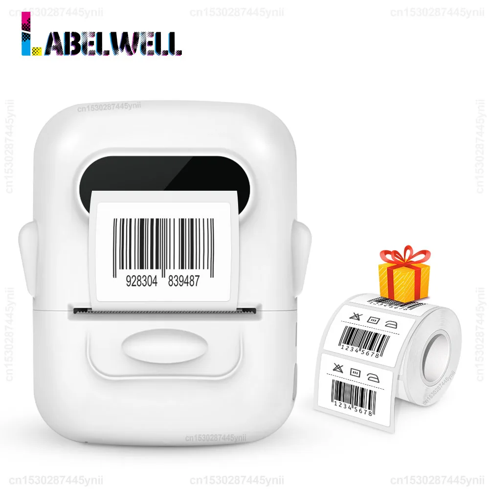 Portable Sticker Printer P50 Mini Bluetooth Thermal Label Printer inkless printing DIY Adhesive Label Sticker Barcode QR Code