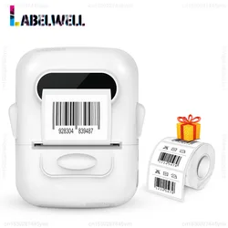 Tragbarer Aufkleber Drucker p50 Mini Bluetooth Thermo etiketten drucker Tinten loser Druck DIY Klebe etikett Aufkleber Barcode QR-Code