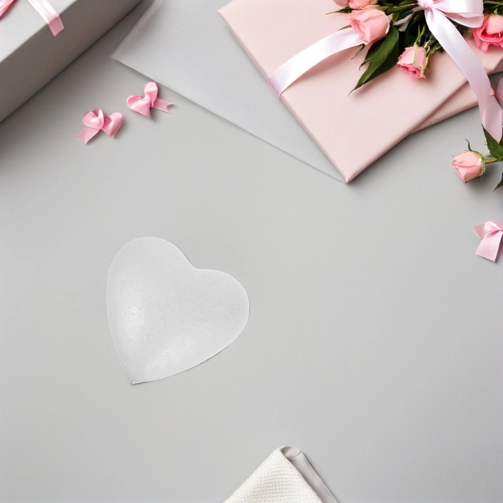 

20pcs Diy Foam Heart Balls Solid Heart-Shaped Craft Decor For Wedding Party Kids Art Projects Unfinished Ornaments