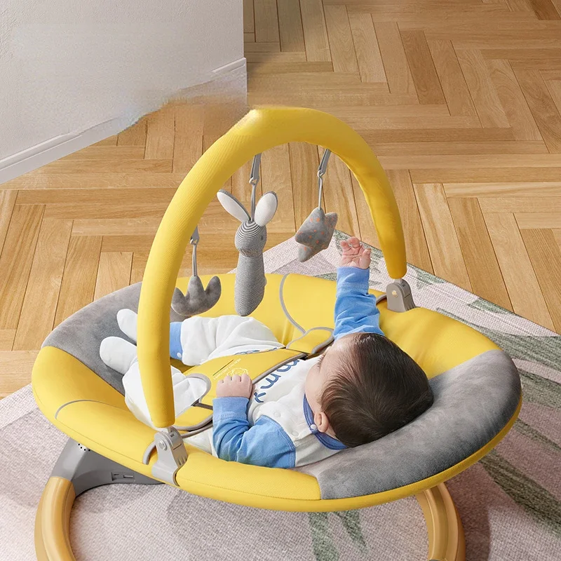 Intelligent Timing Electric Rocking Chair for Babies – Comfortable Newborn Cradle Bed, Chaise Longue, Soothing Baby Rocker