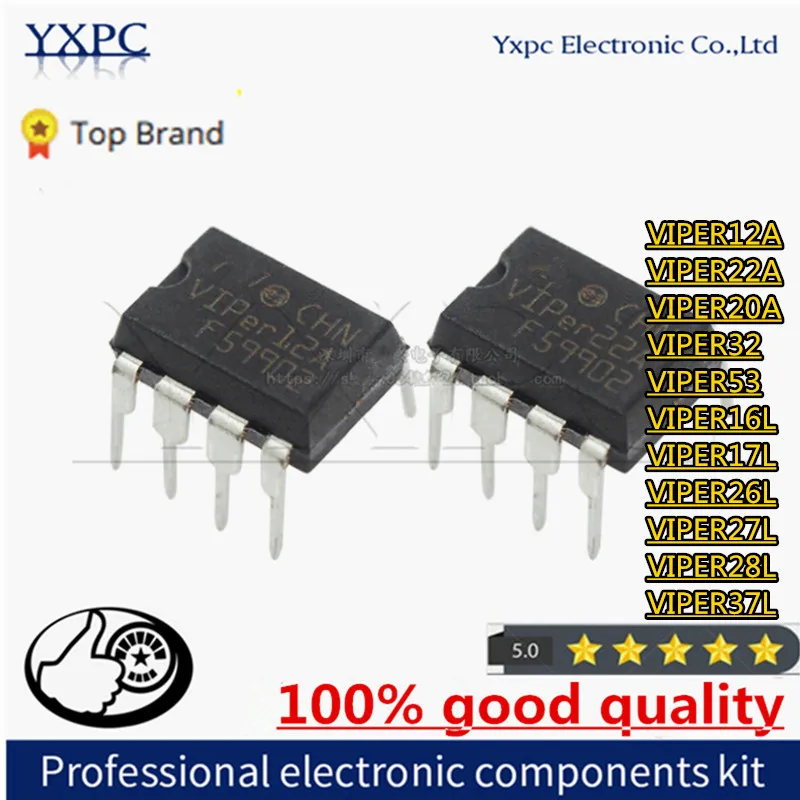 5 peças VIPER12A VIPER22A VIPER20A VIPER32 VIPER53 VIPER16L VIPER16 VIPER17 VIPER17L VIPER26L VIPER26H VIPER27L VIPER28L VIPER37L