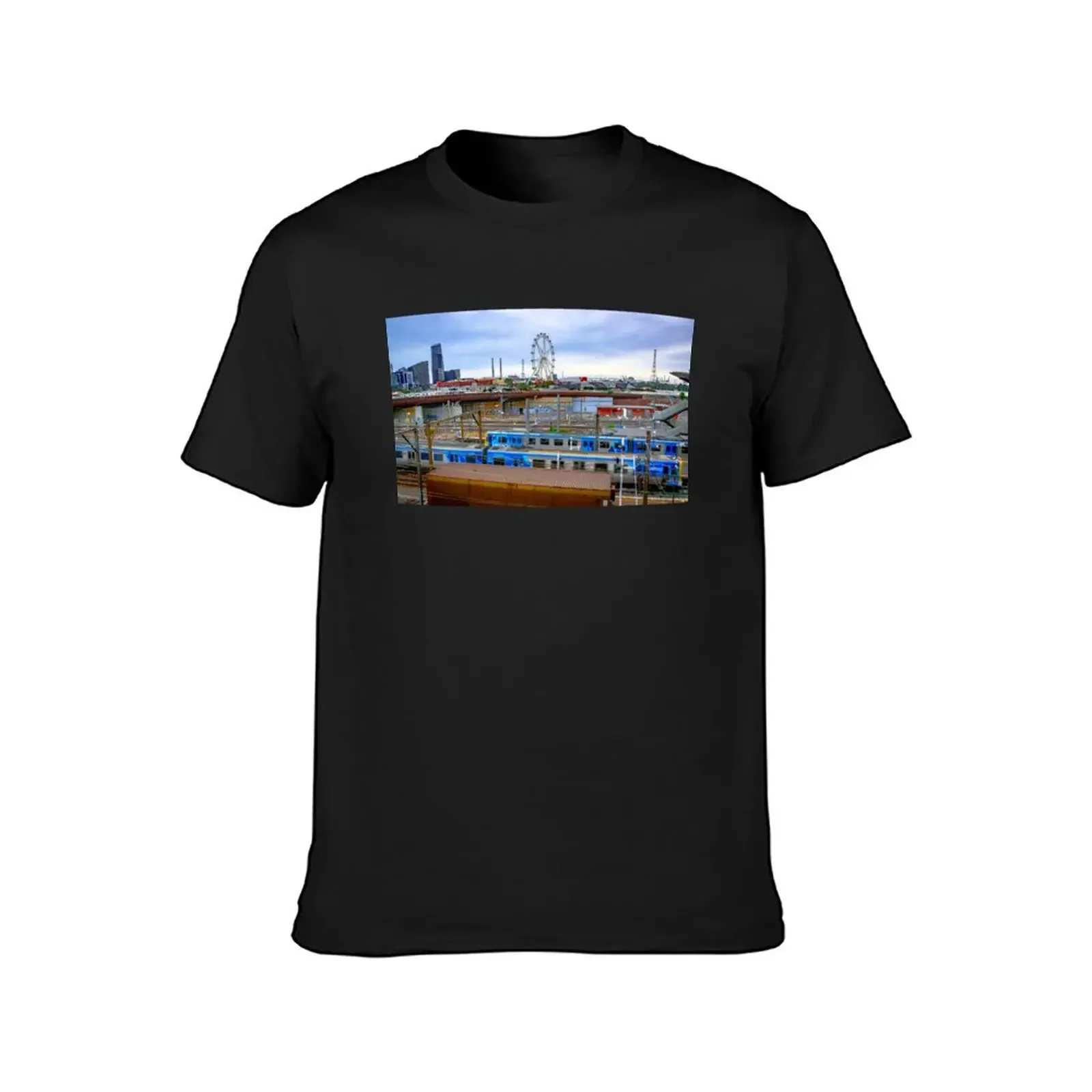 Busy North Melbourne Station - Melbourne, Victoria T-Shirt shirts graphic tees summer top mens t shirt graphic