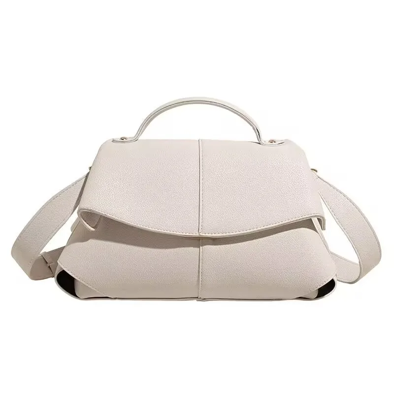 Consort's temperament commuting bag, simple single shoulder crossbody bag, pleated bag, hand-held tote bag, small square bag