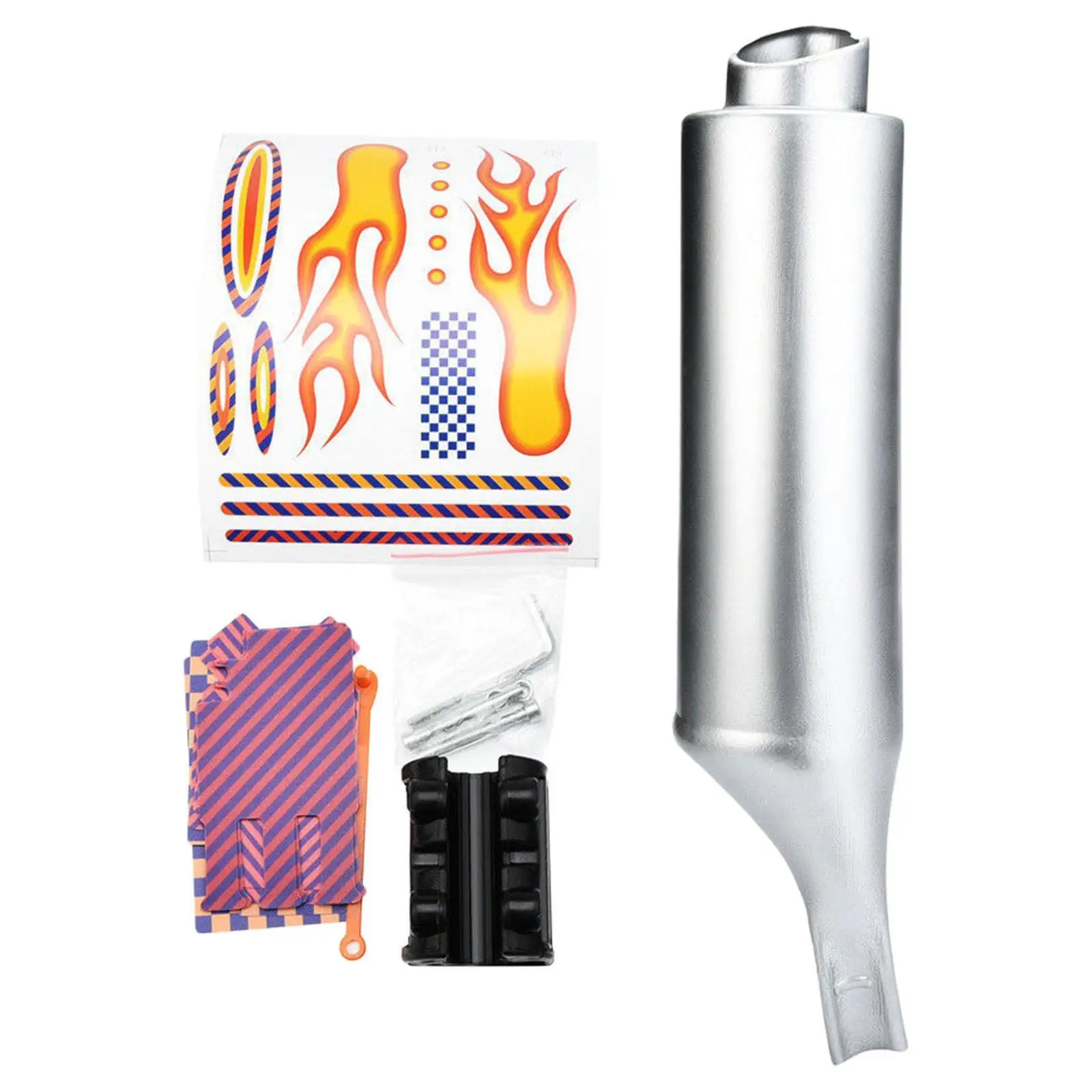 

Bike Turbo Spoke with Sound Effect Round Muffler Exhaust Modification