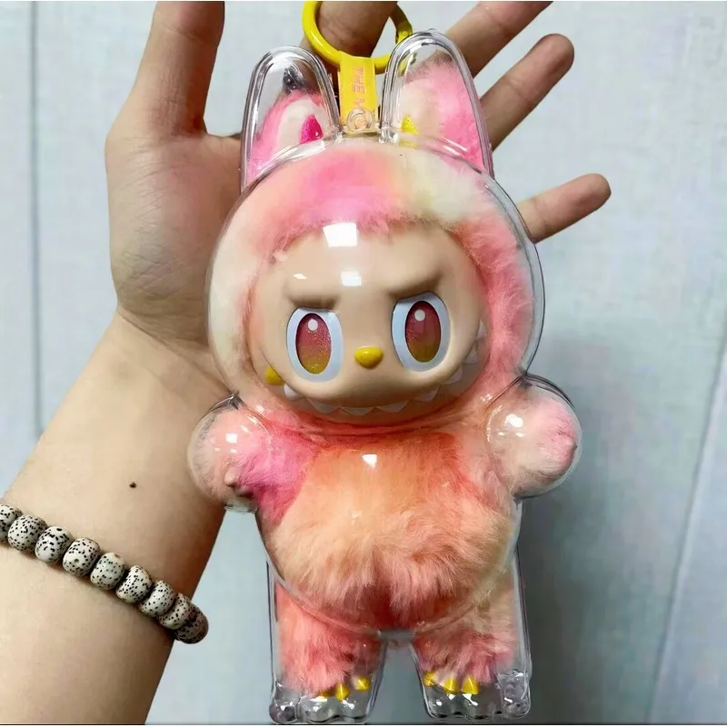 สําหรับ Labubu ด้านหน้าพลังงานสูง Series Labubu 3rd Generation ไวนิลกล่องตาบอดจี้โปร่งใสป้องกันกรณีฝาครอบกันฝุ่น