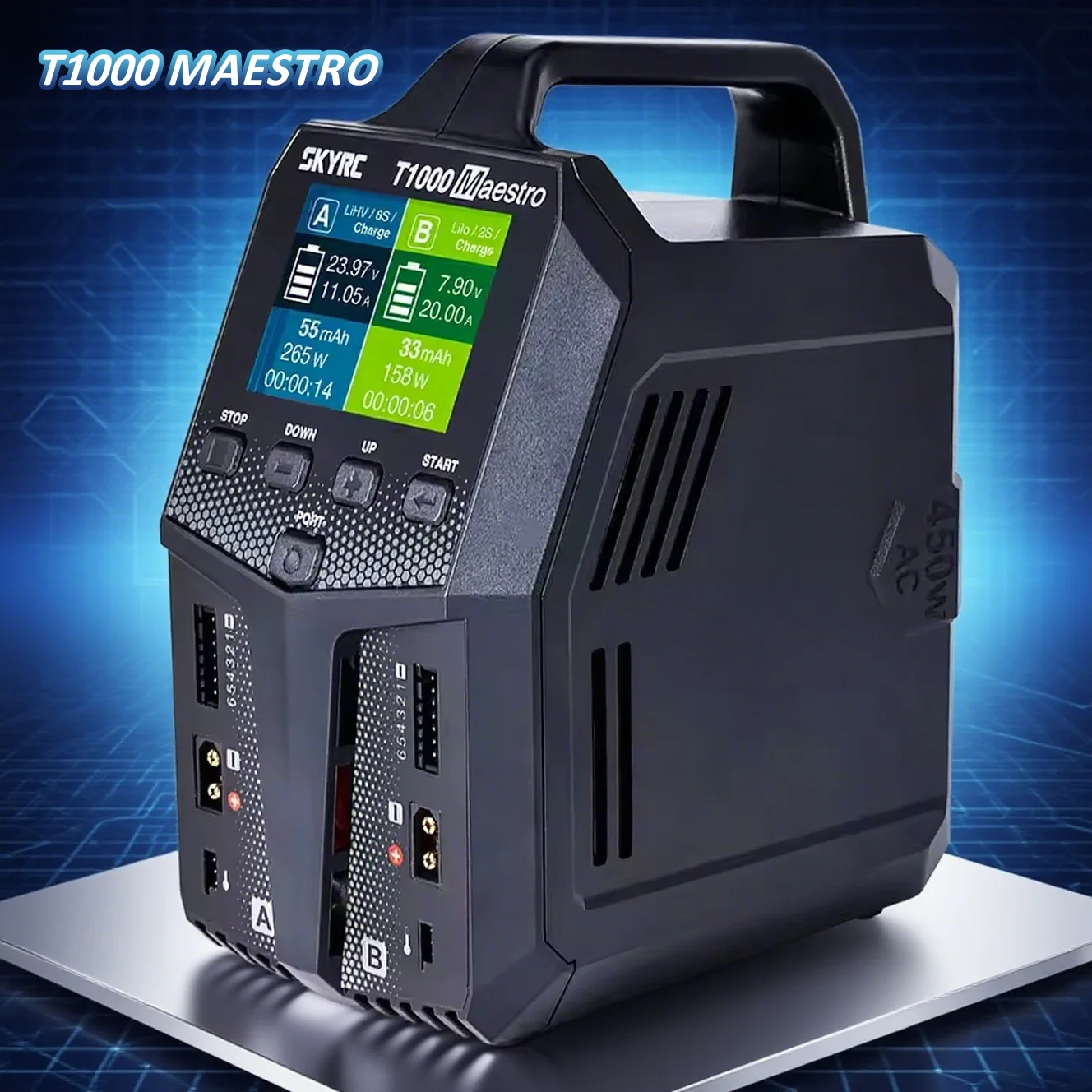 

SKYRC T1000 Maestro Зарядное устройство SK-100182 Балансное зарядное устройство Lipo Балансное зарядное устройство BD350 Разрядное устройство AC/DC 1-6S LiFe NiMH NiCd Зарядное устройство