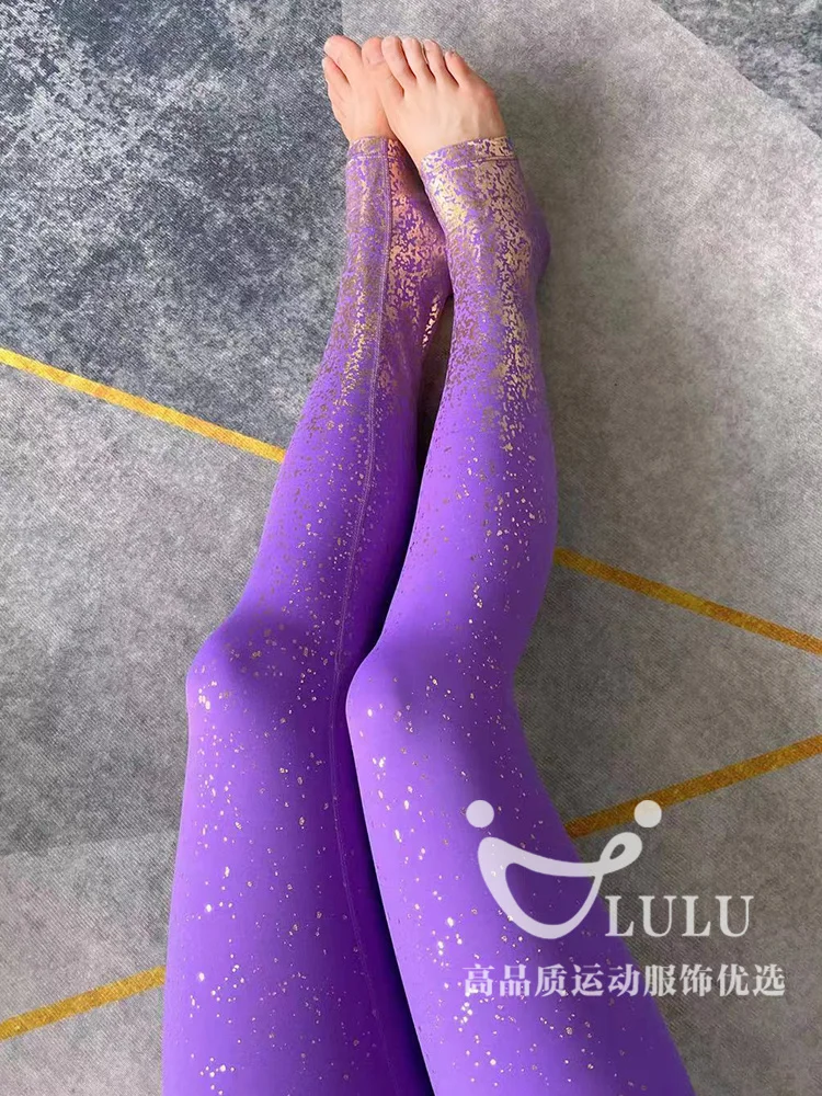 Uncancelable spring shiny glitter glossy leggings female high waist sexy trousers pants Seamless shiny high waist leggings