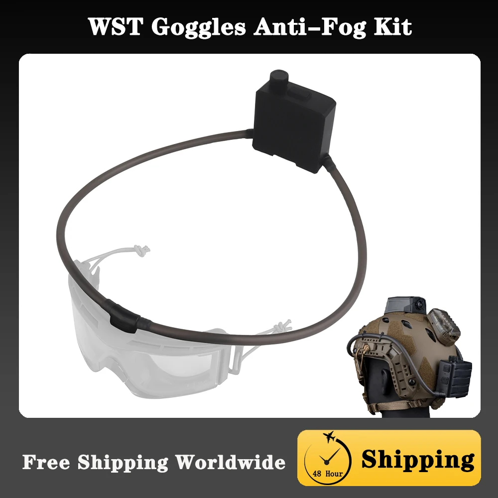 

Очки с вентилятором, противотуманный комплект, очки, электрический обогреватель, зарядка, регулировка скорости ветра/подходит для тактического, катания на лыжах, работы Clear Vision