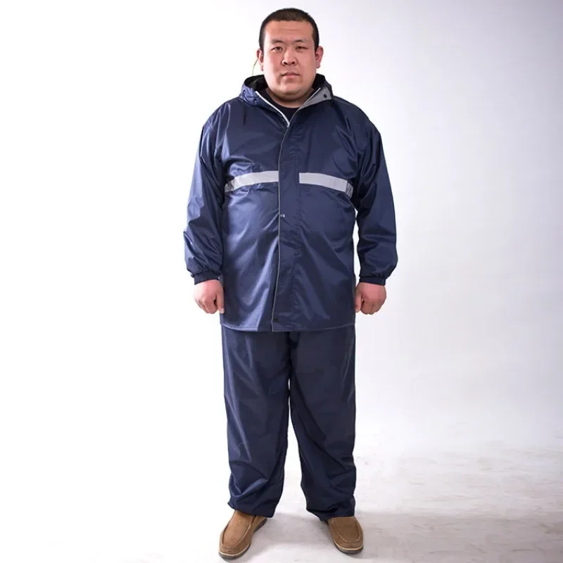 Impermeabili di grandi dimensioni Super Fat ragazzi impermeabile fianchi massimi vita più grande codice massimo Outdoor Big Guy Split Rain Coat Pants