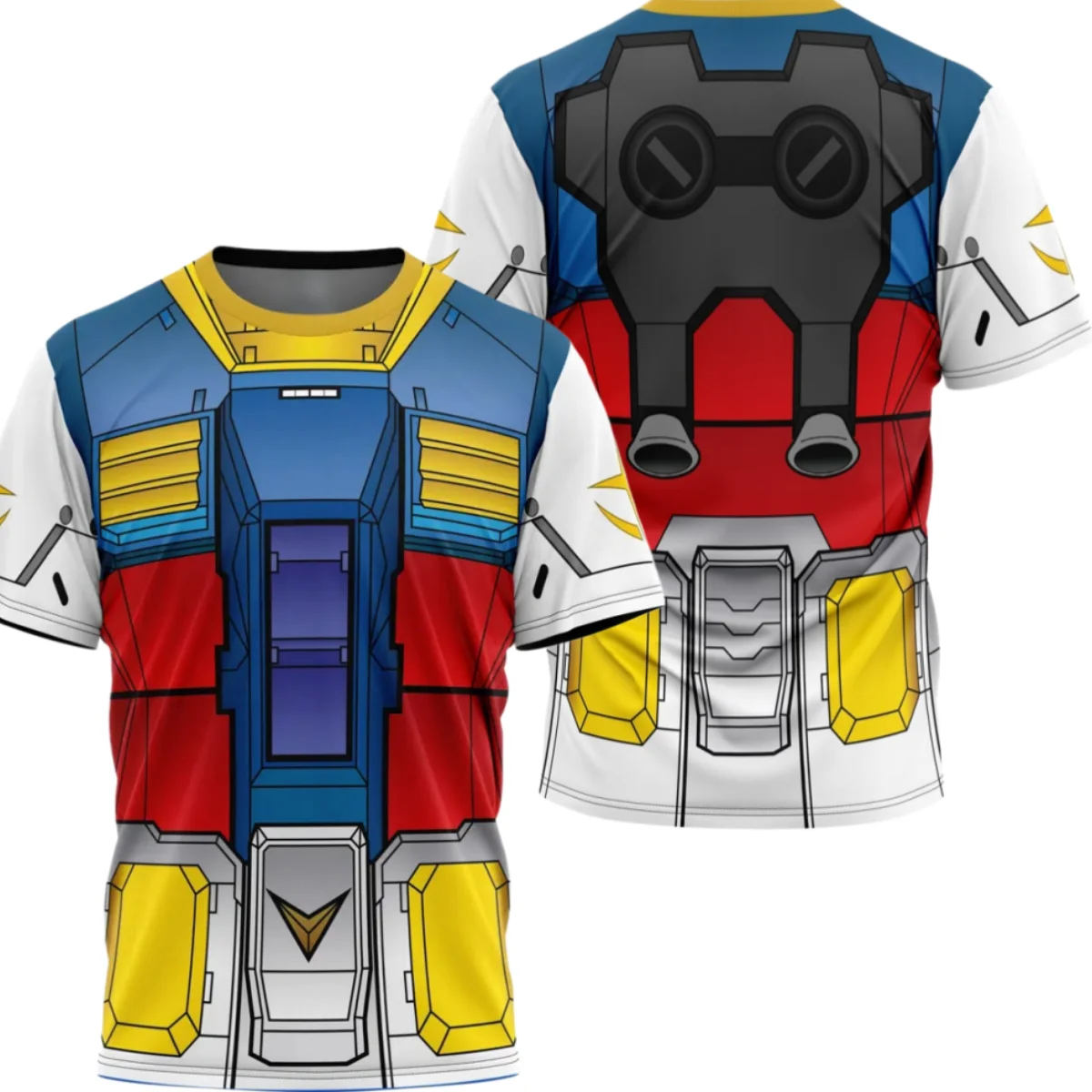 2026 Summer SEED Retro Cosplay T-shirt Men's Oversized 3D Printed Short-sleeved Family Unisex Children's Sports Shirt
