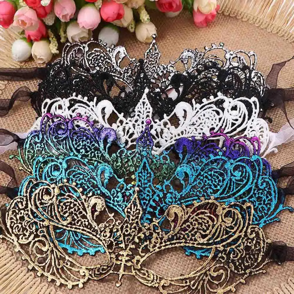 Princess Costume Show Fancy Eye Mask Face Mask Cosplay Prom Props Dance Masks Party Supplies Venice Mask Masquerade Lace Mask