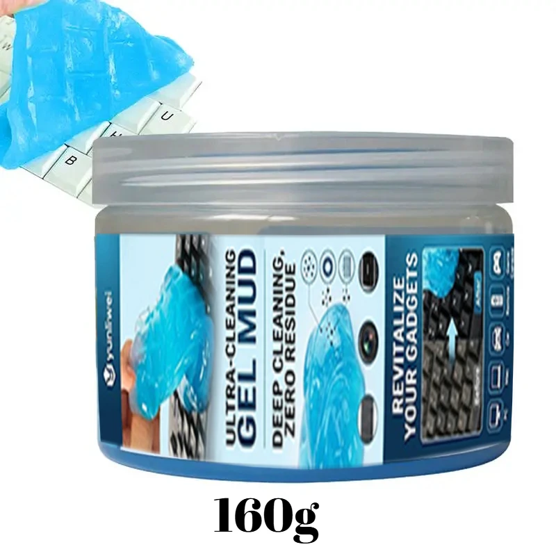 160G Super Dust Clean Clay Dust Keyboard Cleaner Slime Toys Cleaning Gel Car Gel Mud Putty Kit USB for Laptop Cleanser Yunliwei
