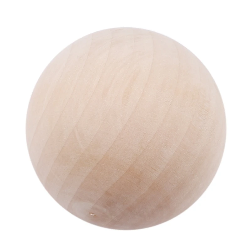 Wooden Balls Without Bore Dia 70mm/80mm Exercise Wooden Ball Durable DIY Painted Exercise Wooden Ball