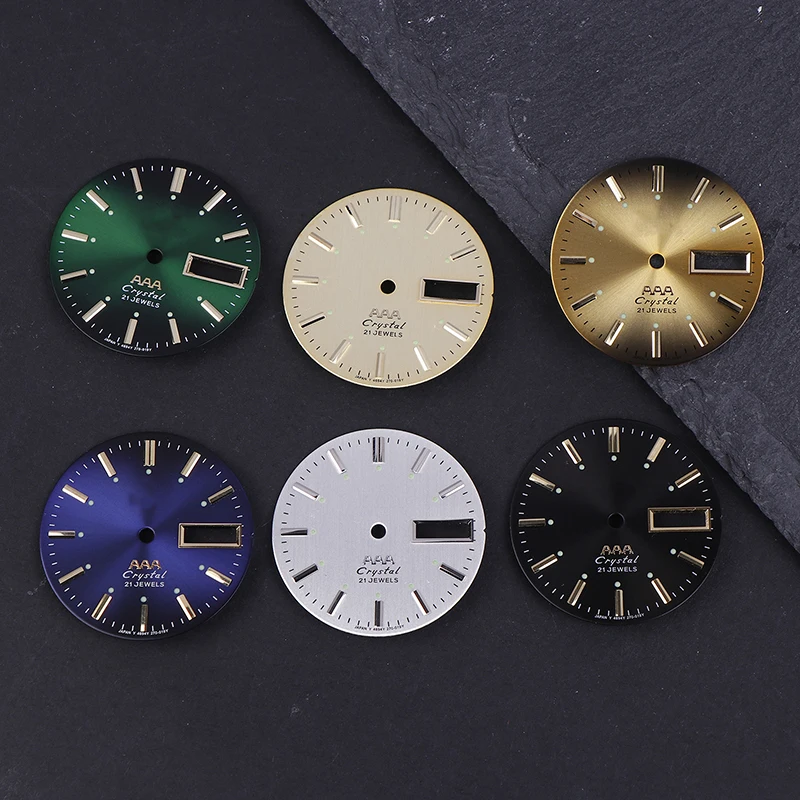 Vintage Watch Dial DIY Parts 3 A Dual Calendar Literal Men's Watch Accessories For 46941/46943 Movement