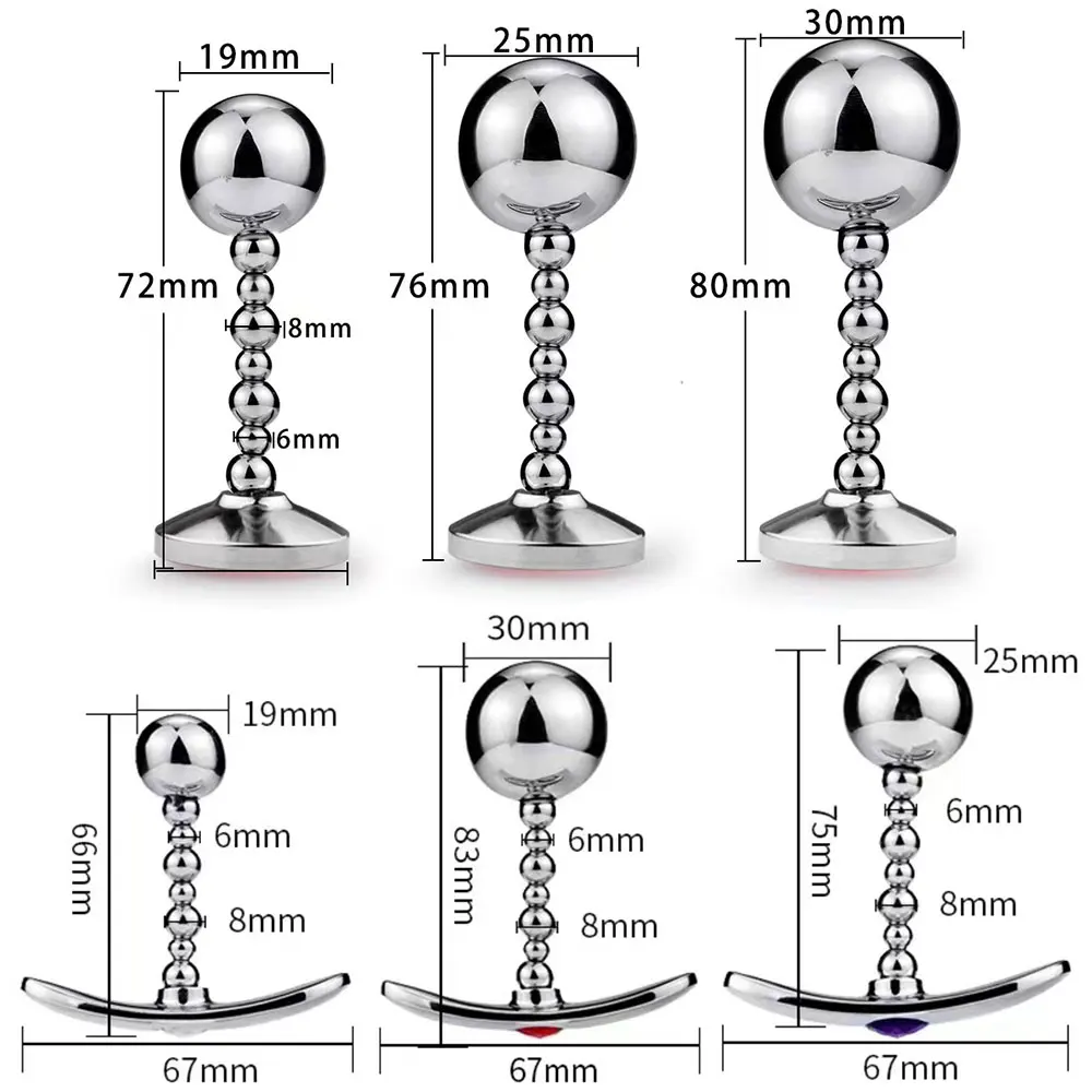 금속 항문 플러그 야외 착용 엉덩이 플러그 섹스 토이, 크리스탈 주얼리 삽입, 하루 종일 여성 Bdsm 게이에 적합, 2 가지 스타일