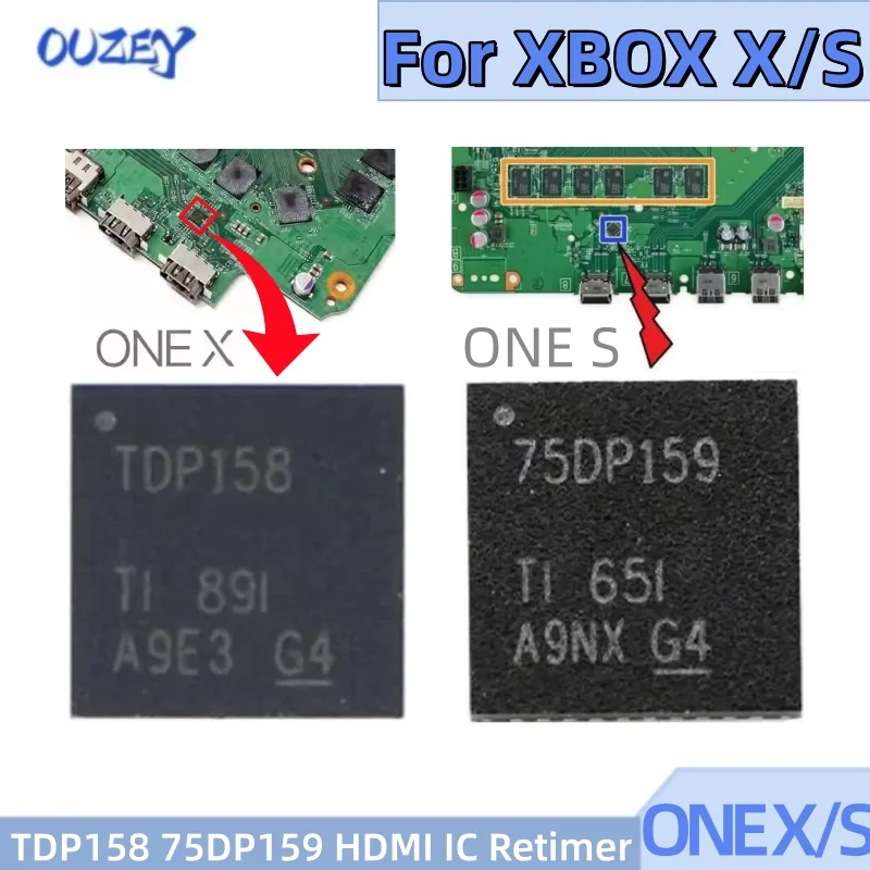 

1-5pcs TDP158 75DP159 HDMI IC Retimer for XBOX ONE X ONE S TDP158RSBR SN75DP159 QFN-40 5*5 SN75DP159RSBR IC Chipset