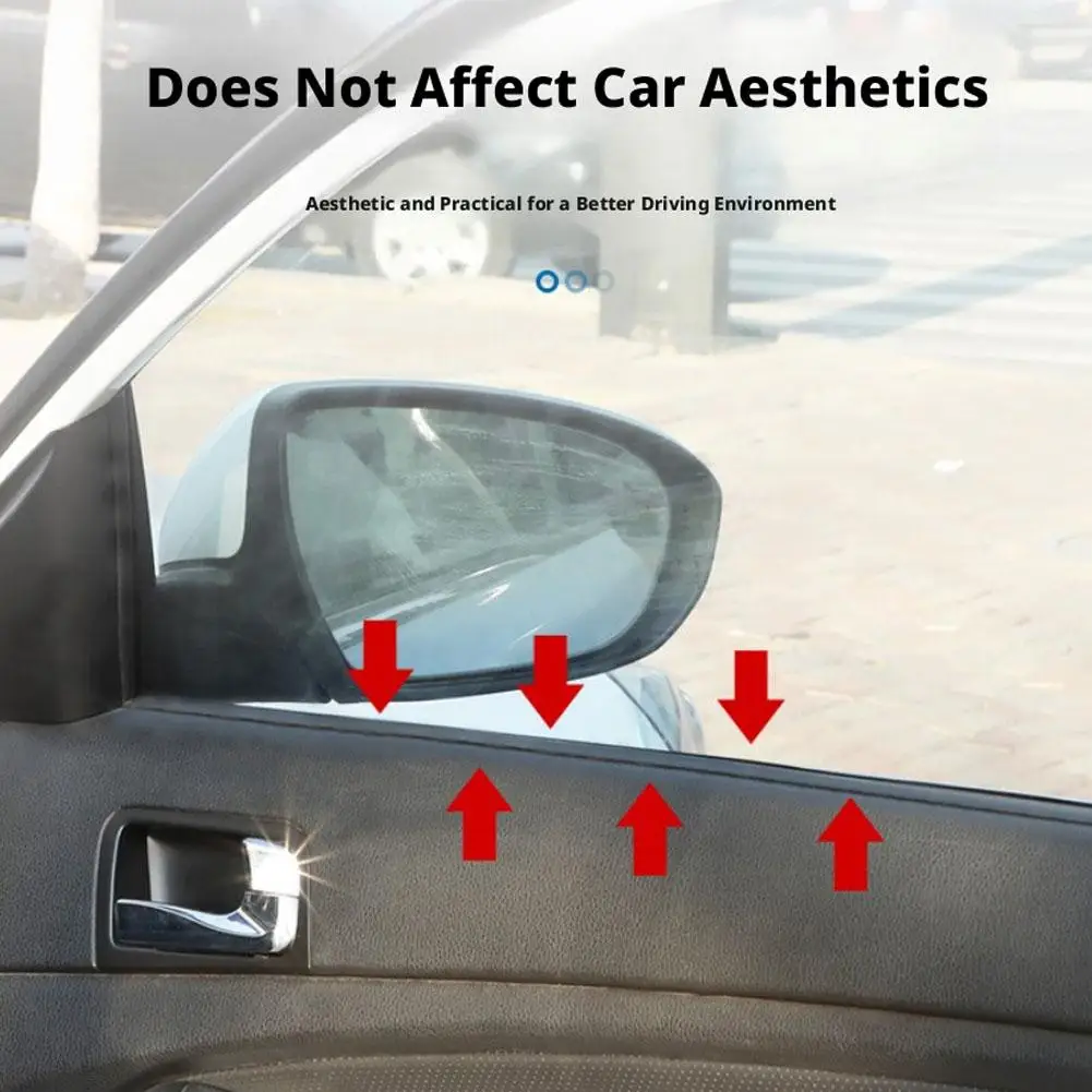 1/2/4m Universal V-Shape Car Window Seal Strip Rubber Noise Insulation for Side Window Gap Filler Windproof Car Accessories