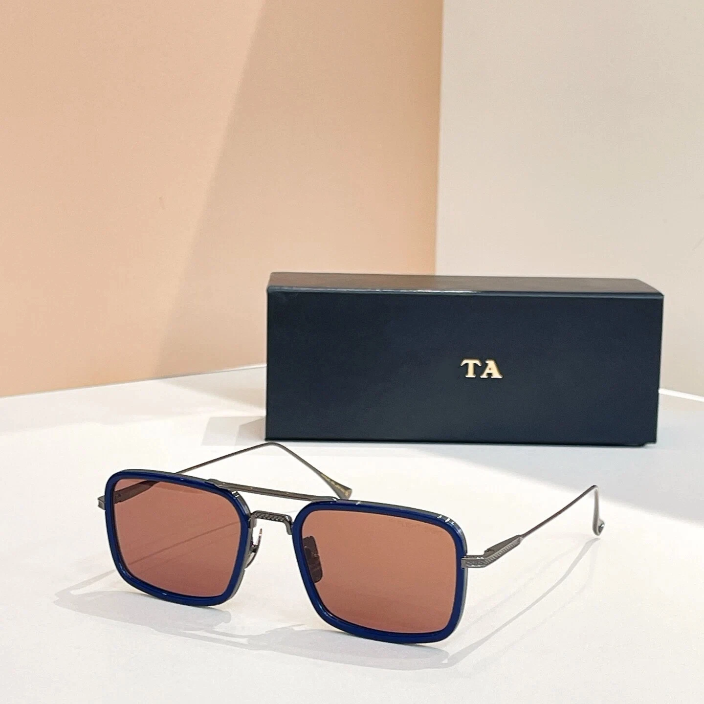 

New For DIYTA DT DTS134 Luxury Designer UV400 Polarized Womens Sunglasses Popular Alloy Frame Square Men's Sun Glasses With Box
