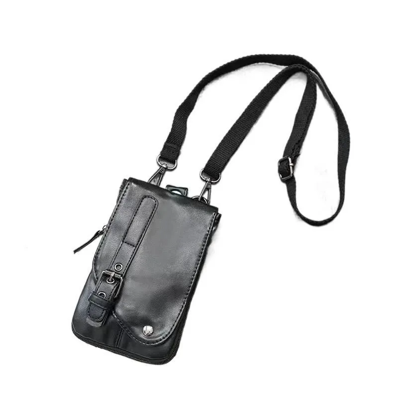 حقيبة هاتف كروس عصرية للرجال، حقائب خصر صيفية من مادة البولي يوريثان #1