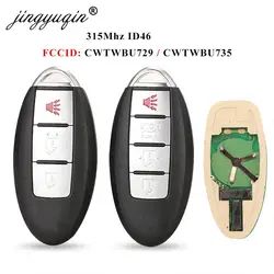 jingyuqin CWTWBU729 /CWTWBU735 Car Remote Key for Nissan Tiida Teana Altima Maxima Armada Xtrail Pathfinder Rogue Versa juke